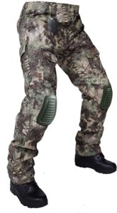 camouflaged tactical pants