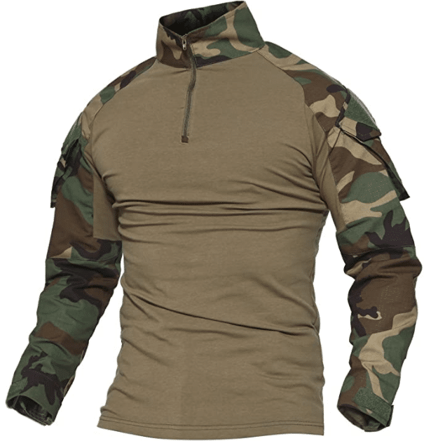 MAGCOMSEN Men's Tactical Military Shirts Camo Shirt