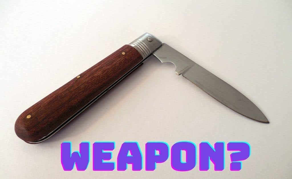 Does a pocket knife count as a weapon?