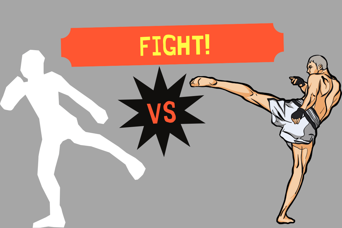 Martial artist vs. street fighter