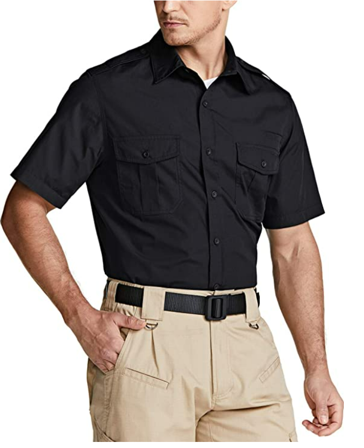 CQR Men's Short Sleeve Work Shirts