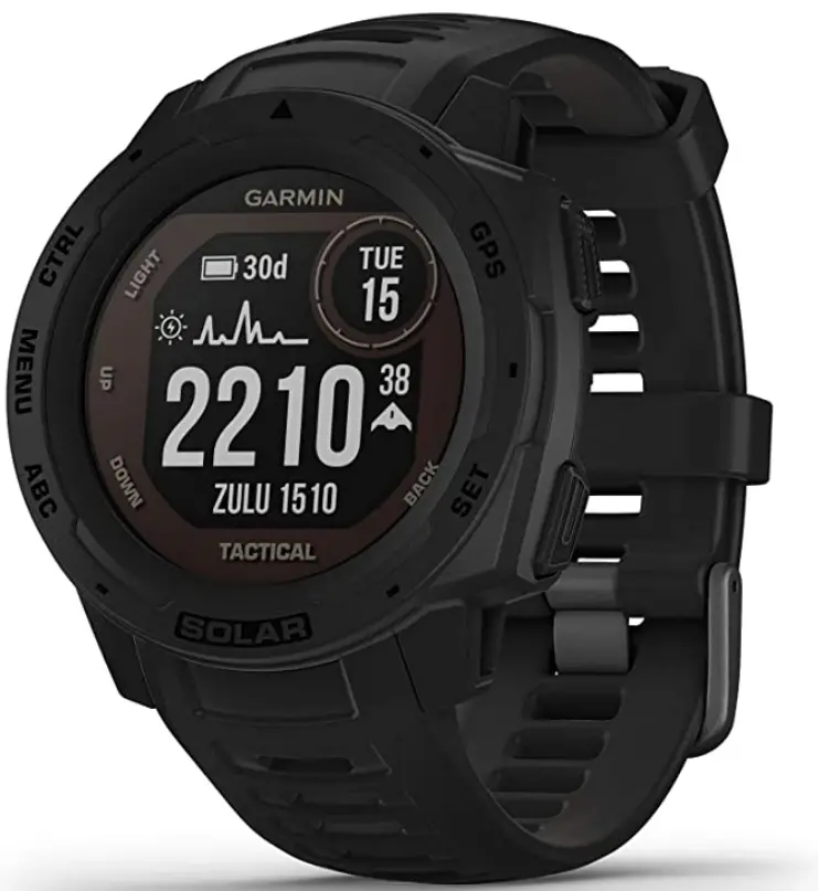 Garmin Instinct Solar Tactical, Rugged Outdoor Smartwatch