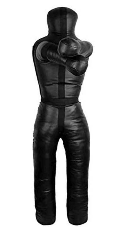Aoneky 6ft Leather Unfilled Grappling Dummy