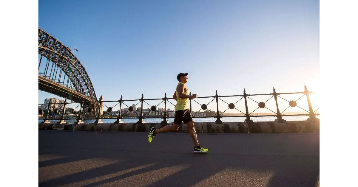 A man running