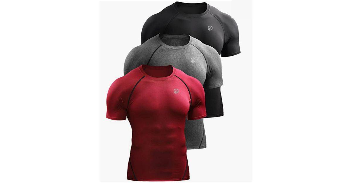 NELEUS Men's Compression Baselayer Athletic Workout T Shirts
