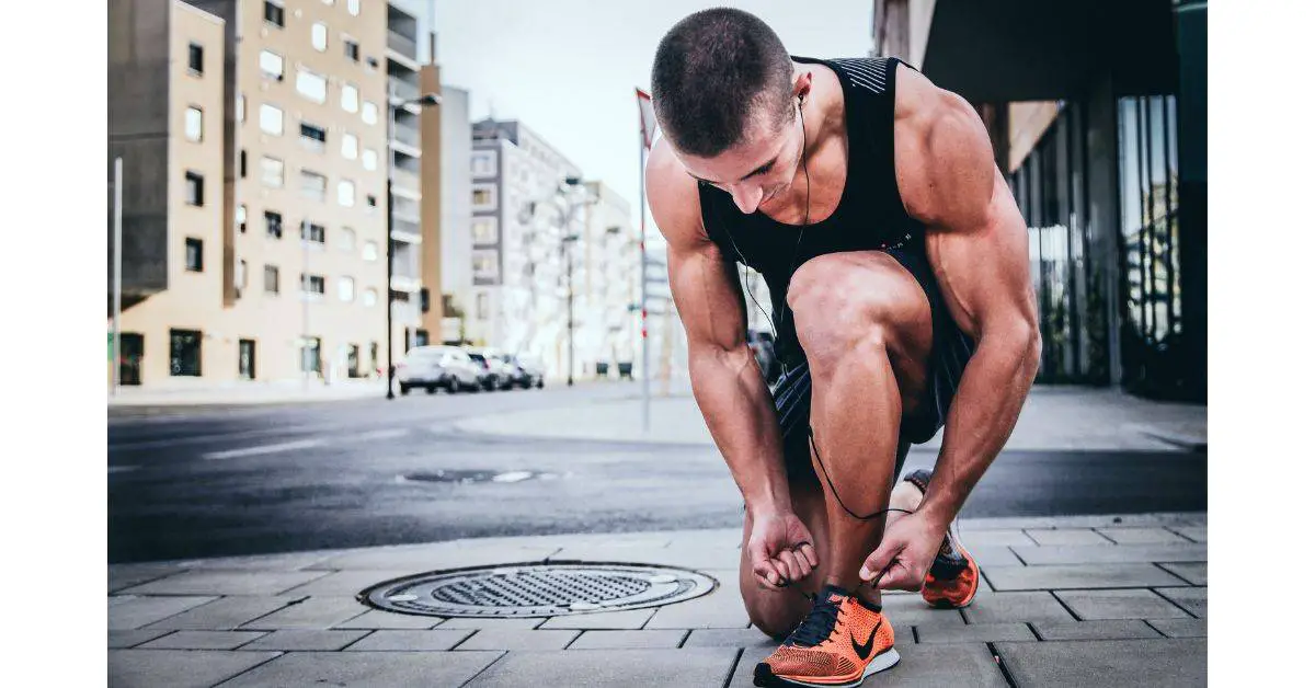 A man running