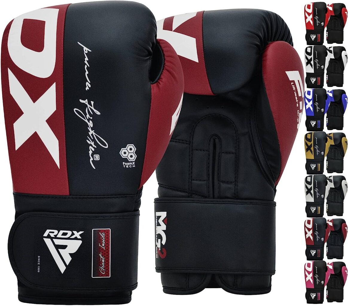 RDX Boxing Gloves Maya Hide Leather