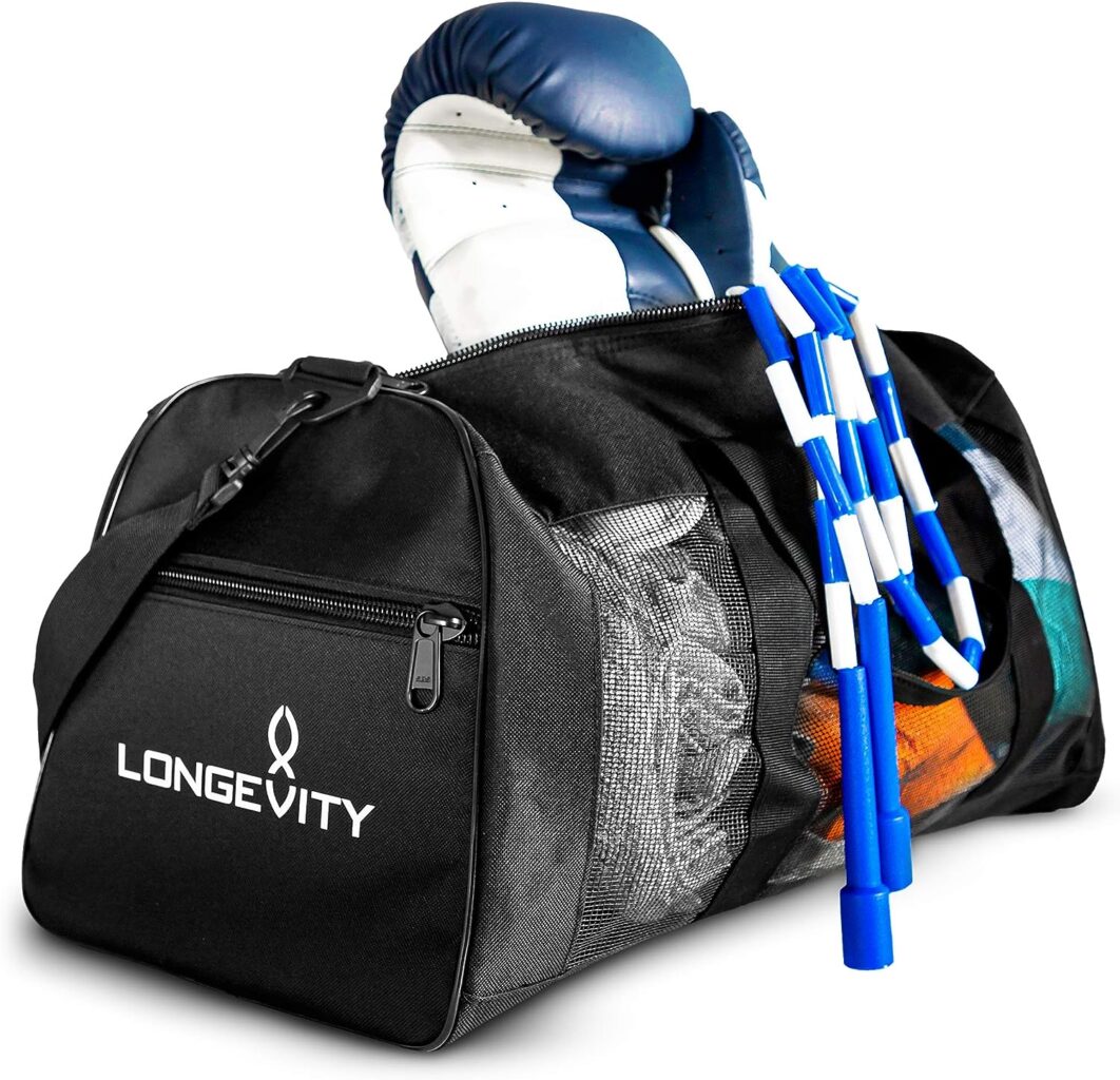 Longevity Gear Duffle Mesh Bags With Bottle Pocket